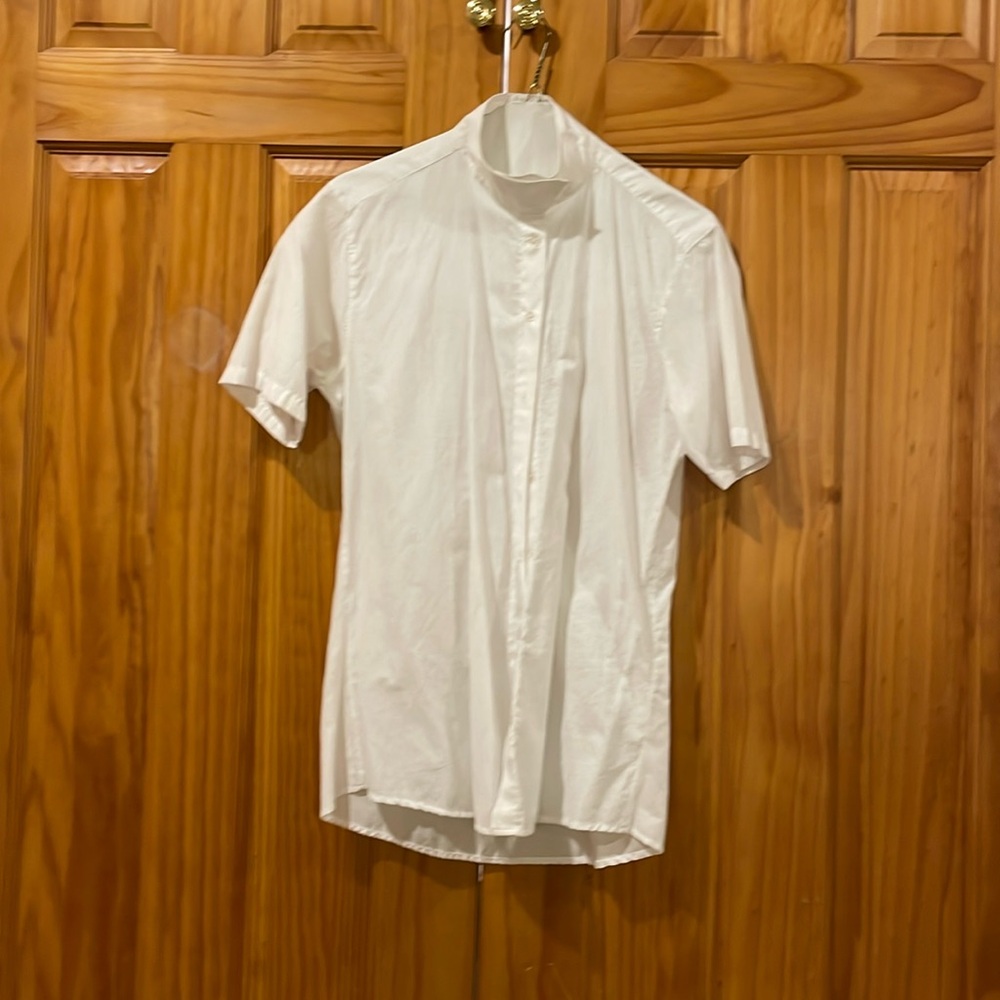 Tuffrider short sleeve white show shirt size small ￼